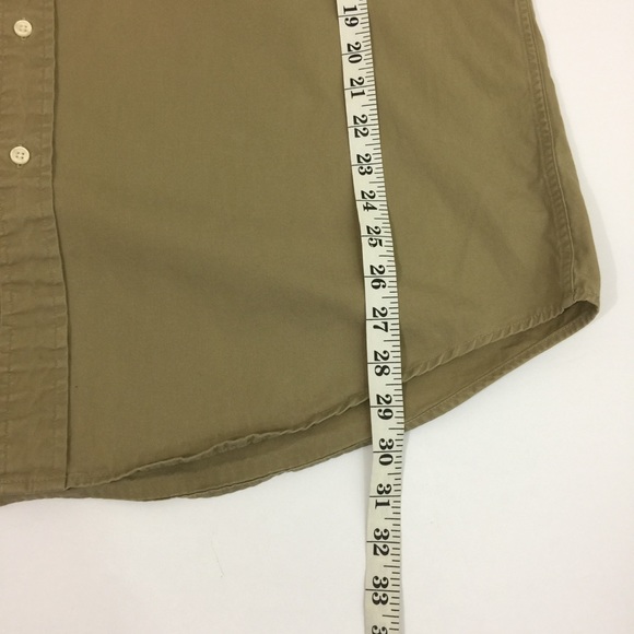 Tommy Hilfiger Lg Khaki Long Sleeve Button Shirt - Picture 6 of 6